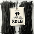 Zip Ties 8 inch, 100 Pack Heavy Duty Black Zip Ties by HAVEMETD