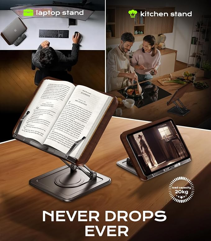 Book Stand for Reading, Adjustable Book Holder - Image 4