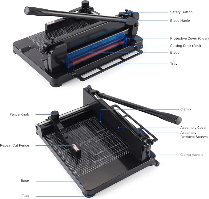 Heavy Duty Paper Cutter, 12 inch Guillotine Paper Cutter, Guillotine Paper - Image 6