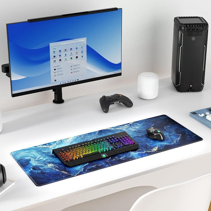 KTRIO Large Gaming Mouse Pad, Desk Mat, 31.5 x 11.8 in, XL | Smooth Micro-Weave - Image 6