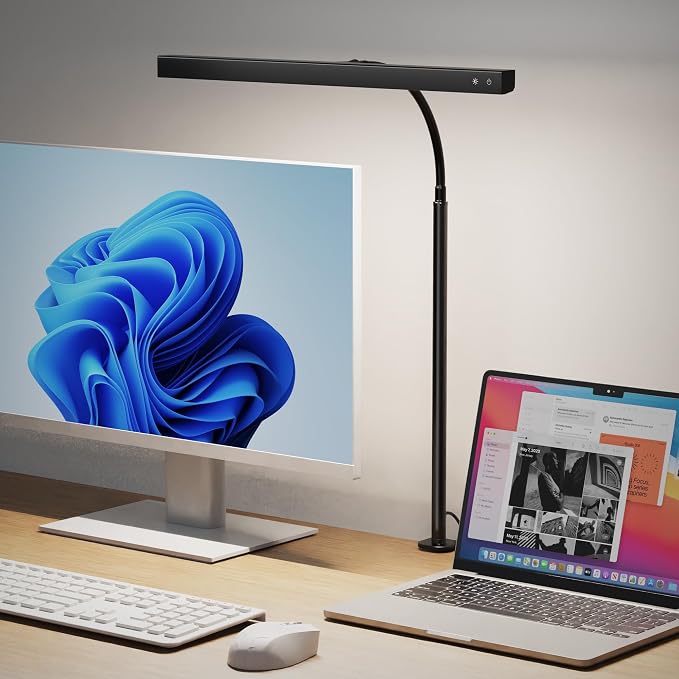 SUPERDANNY LED Desk Lamp for Office Home, Eye-Caring Desk Light - Image 9