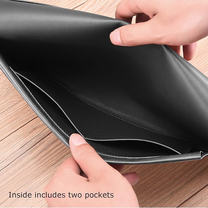 PU Leather A4 File Folder Document Holder Envelope Folder Case - Image 3