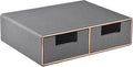 Linen Leather Desk Organizer by RHCSZ