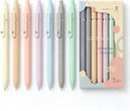 Vanhench 7Pcs 0.5 mm Black Ink Gel Pens Fine Point Smooth Writing Quick Dry Pen by Vanhench
