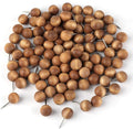100pcs Wooden Push Pins, Natural Wood Push Pins Round Head Thumb Tacks by Unknown