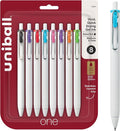 uniball one Retractable Gel Pens, Medium Point, 8 Pack by uni-ball