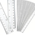 Eboot 20 Pack 12 Inch Clear Plastic Rulers Bulk, Easy-to-Read Straight Edge by eBoot