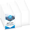 Arrobust 30 Pack Acrylic Sign Holder 8.5 x 11, Double Sided T Shape Flyer Holder by Arrobust
