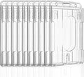 Pawfly 10 Pack Vertical 2-Card Badge Holders by Pawfly