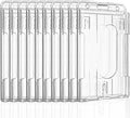 Pawfly 50 Pack Vertical 2-Card Badge Holder by Pawfly