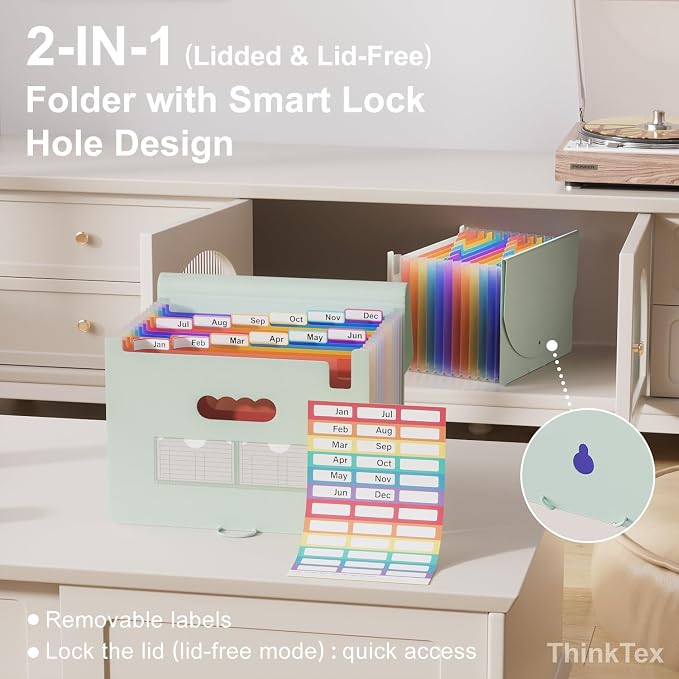 ThinkTex Accordion File Organizer, 12 - Image 3
