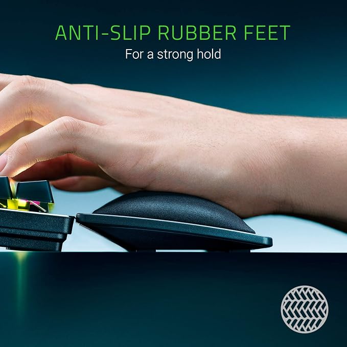 Razer Ergonomic Wrist Rest Pro for Full-Sized Keyboards: Cooling Gel Infused - Image 3