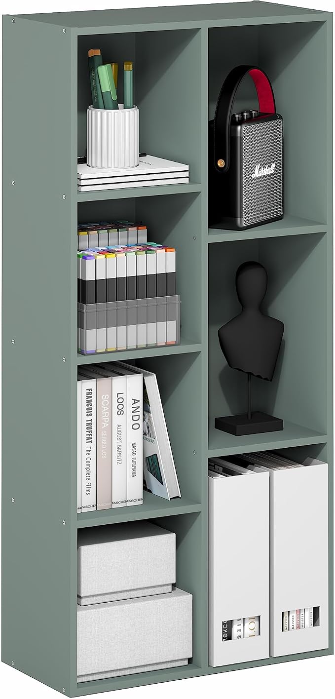 Furinno LUDER Book Shelf, 7-Cube Bookshelf, Bookcase by Furinno-FitsYourSpaceFitsYourBudget