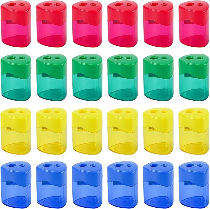 24Pcs Pencil Sharpener Manual by AUSTARK