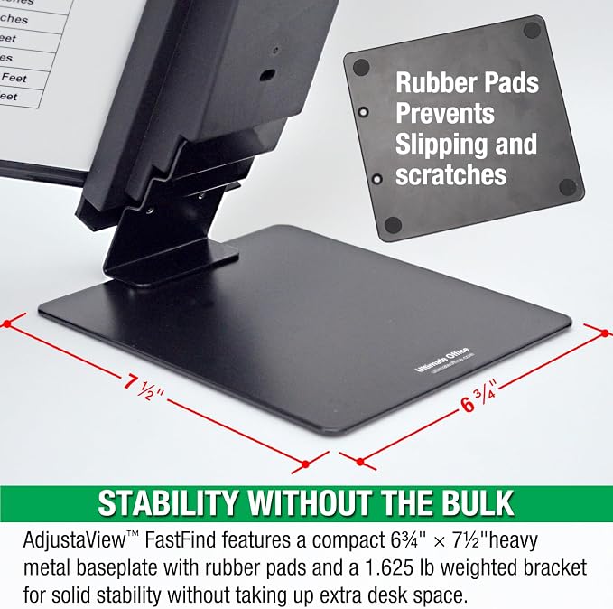 Ultimate Office AdjustaView FastFind 10-Pocket Desktop Reference Display - Image 6
