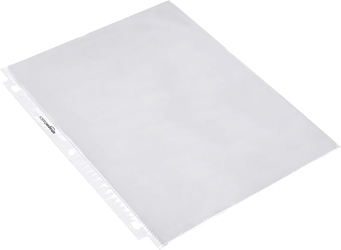 Amazon Basics Sheet Protectors for 3 Ring Binder, Heavyweight, Polypropylene - Image 4