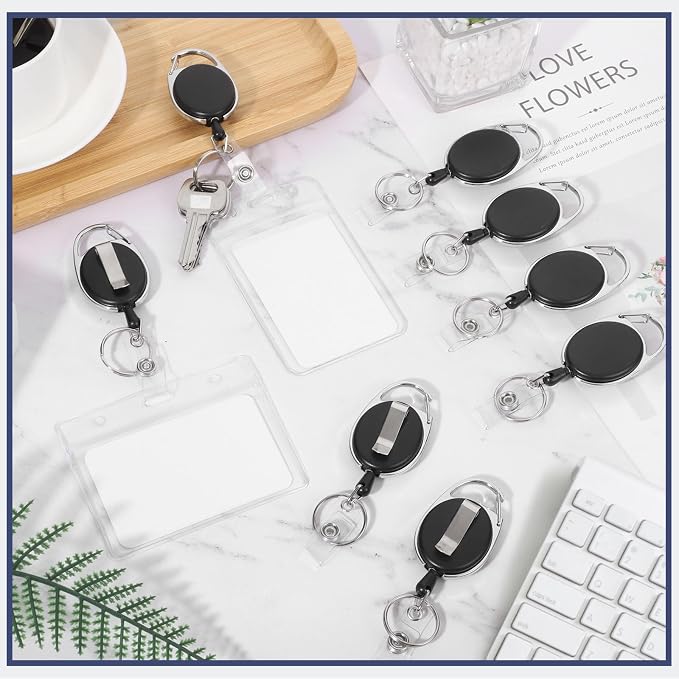 120 Pack Badge Reels Retractable ID Badge Holder - Image 7
