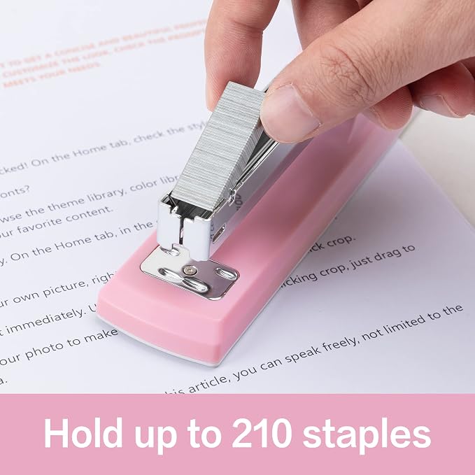Deli Stapler, Desktop Staplers, Office Stapler, 25 Sheet Capacity, Includes - Image 4