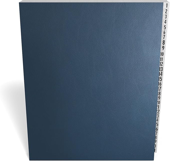 Staples Pressboard Indexed Desk File, Numerical Index 1–31, 2‑Pack – Desktop - Image 3