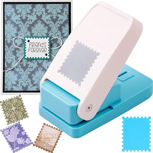Stamp Puncher, 1.5x1.25 inch Large Rectangular Postage Stamps Punch, Stamp by CYFUNDESIGN