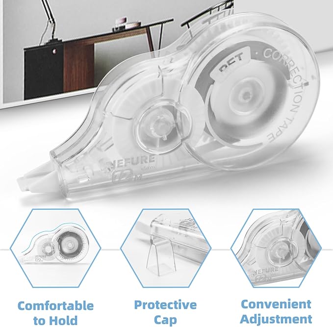 30 Pcs Correction Tape, 39.4 Ft White Wrong Out Tear-Resistant Bulk, Instant - Image 3