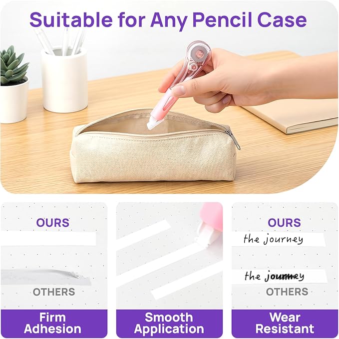 19.69ft Correction Tape Pens, Dry Instantly Correction Tape, Smooth Application - Image 5