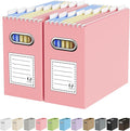 Oterri File Organizer Box, Portable Collapsible Cardboard File Folder Organizer by Oterri