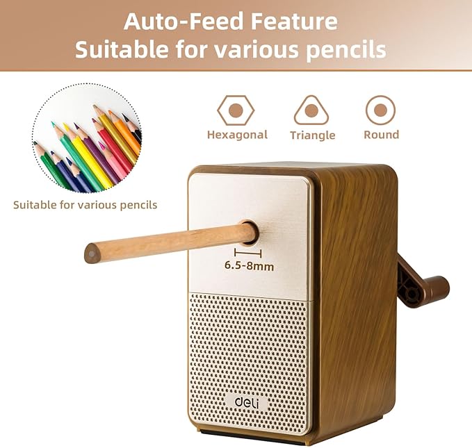 Deli Manual Pencil Sharpener - Image 2