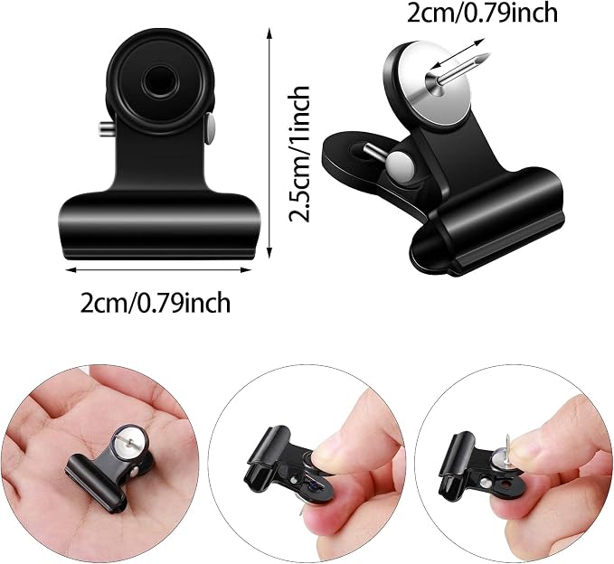 Sabary 30 Pieces Push Pins Clips Thumbtack Plastic Push Pins - Image 2