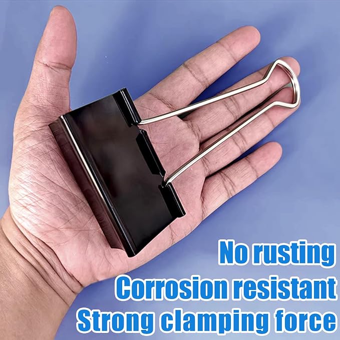 TOTDTDA 3 Inch Extra Large Jumbo Binder Clips, Heavy Duty Paper Clamps - Image 7