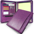 Faux Leather Zippered Padfolio by FORTAVEM