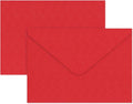 YINUOYOUJIA 50 PCS Pearl Red Envelopes A7, 5 x 7 Red Shimmer Envelopes by YINUOYOUJIA
