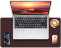 Non-Slip Desk Pad, PU Leather Desk Mat by METEOROCK