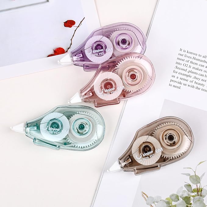 Unjoo White Correction Tape | Easy To Use Applicator, Clean Tear-Resistant Tape - Image 7