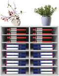 Literature Organizer Sorter for Desk, 12 Slots Adjustable File Sorter Mail by DreamRcoach