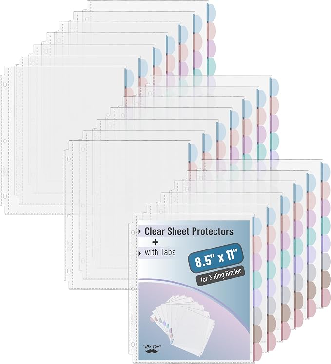 Mr. Pen- Clear Sheet Protectors by MrPen