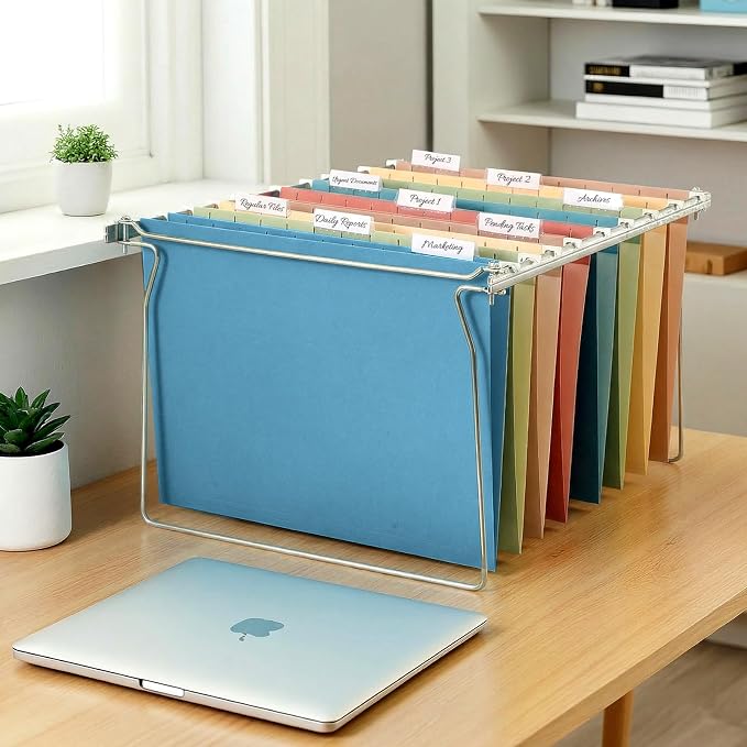 SUNEE Hanging File Folders, 50 Pack Letter Size Hanging File Folders - Image 6