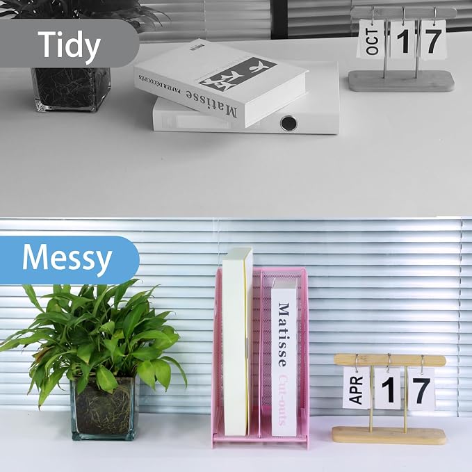 Desk Organizers, Metal Magazine File Holder - Image 5