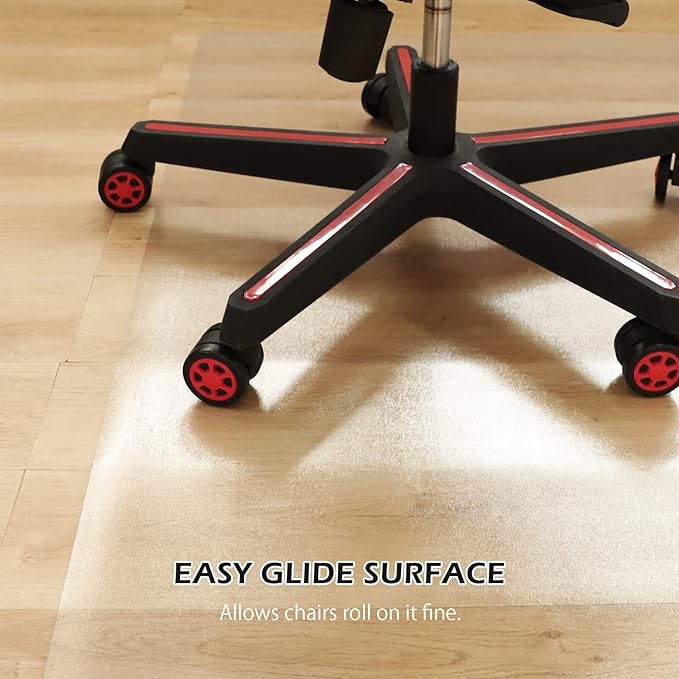 SALLOUS Clear Chair Mat, Vinyl Desk Chair Mat Protector - Image 6
