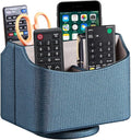 PUSU Remote Control Holder PU Leather 360 Degrees Rotatable Desktop Supply by PUSU