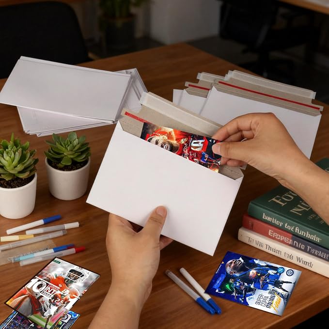 110 Pack White Trading Card Shipping Envelopes, 7x 4.35 Inch Self-Adhesive - Image 7