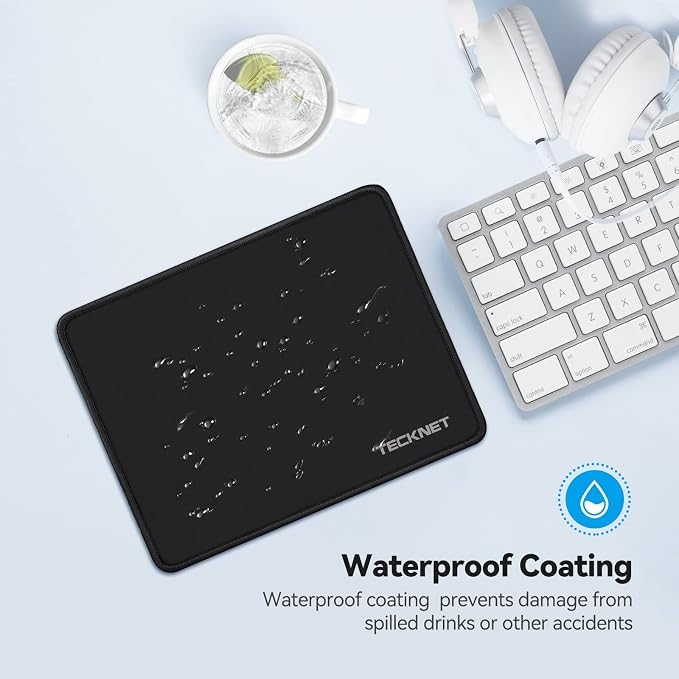 TECKNET 4 Pack Mouse Pad with Anti-fray Stitching, Waterproof Surface & - Image 5