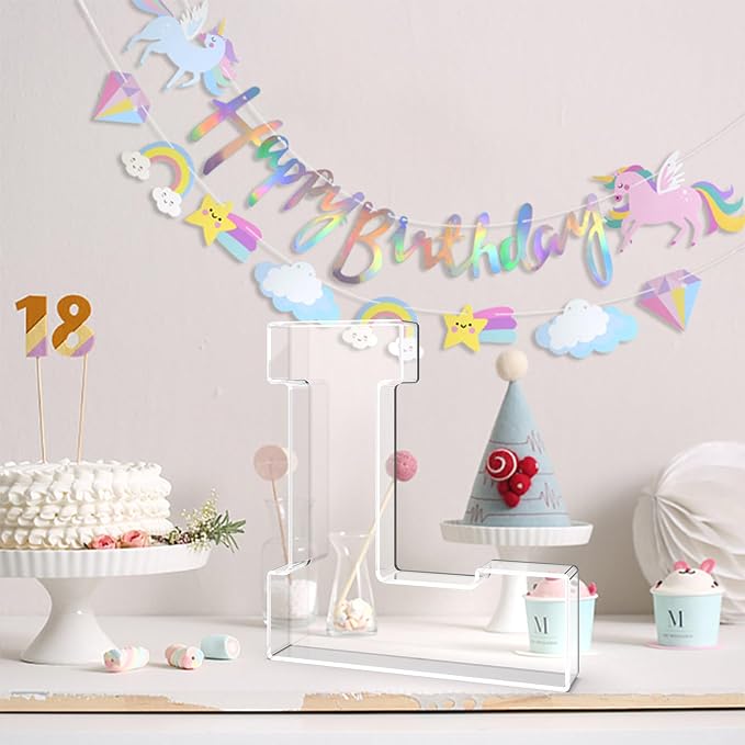 13.8" Acrylic Letter Charcuterie Tray, Charcuterie Letters Fillable Box - Image 4