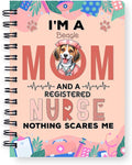 Ninety3POD I'm a Beagle Mom and a Registered Nurse Nothing Scares Me Spiral by Ninety3POD