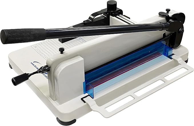 HFS Heavy Duty Guillotine Paper Cutter 400 Sheet Capacity | Solid Steel by HFS