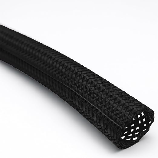 Electriduct 1/8" Hook Self Closing Sleeve Braid Wrap Around Sleeving Cord Cover by Electriduct