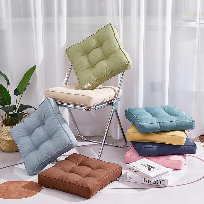 Juexica 8 Pcs Floor Cushions for Kids Floor Pillows Flexible Seating Cushions - Image 3