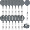 Zonon 100 Pcs Retractable Badge Reel Clips ID Card Holder Reel by Zonon