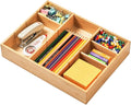 Umilife Bamboo Desk Drawer Organizer, Wood Junk Organizer Tray by Umilife