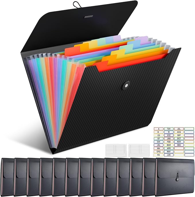 UMETDO 14 PCS Office Accordion File Organizer Bulk by UMETDO